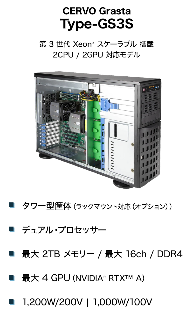 インテル® Xeon® 搭載モデル｜アプライド HPC＆AI